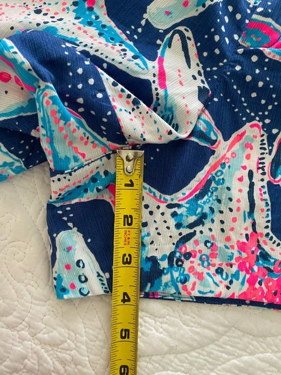 Lilly Pulitzer Adie Shorts in the Indigo Star Struck print size 10 like new - Picture 6 of 8